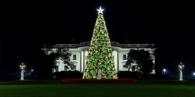 Melania Trump Inspects The New White House Christmas Tree
